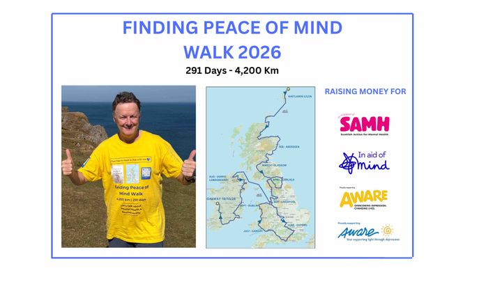 Supporting 4 Mental Health Charities across UK and Ireland campaign photo, 1 of 3