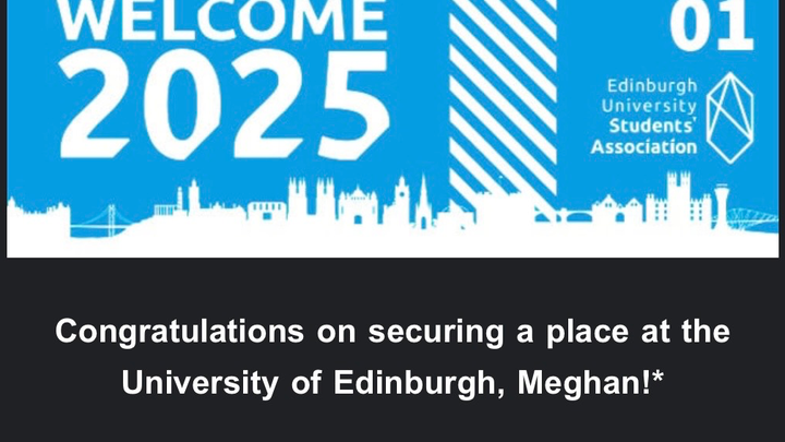 Support Meghan’s Next Semester at Edinburgh campaign photo, 1 of 3