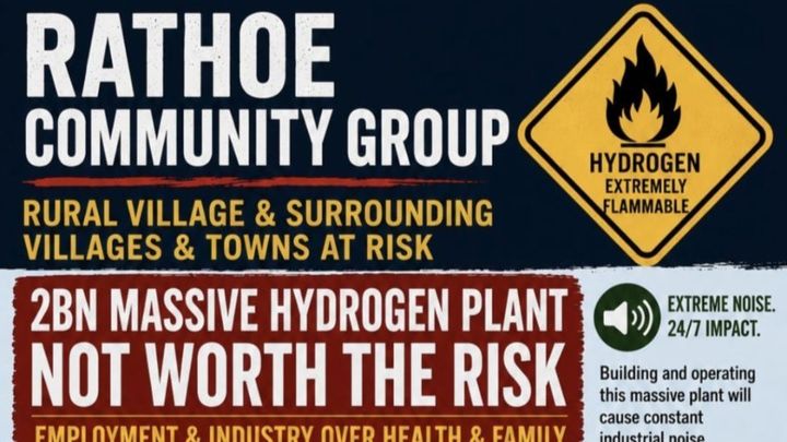 Rathoe Community against a Hydrogen power facility campaign photo, 1 of 4