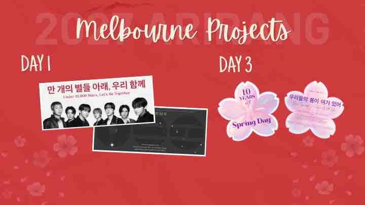 BTS_AUS ARIRANG Tour Melbourne Banner Projects campaign photo, 1 of 6