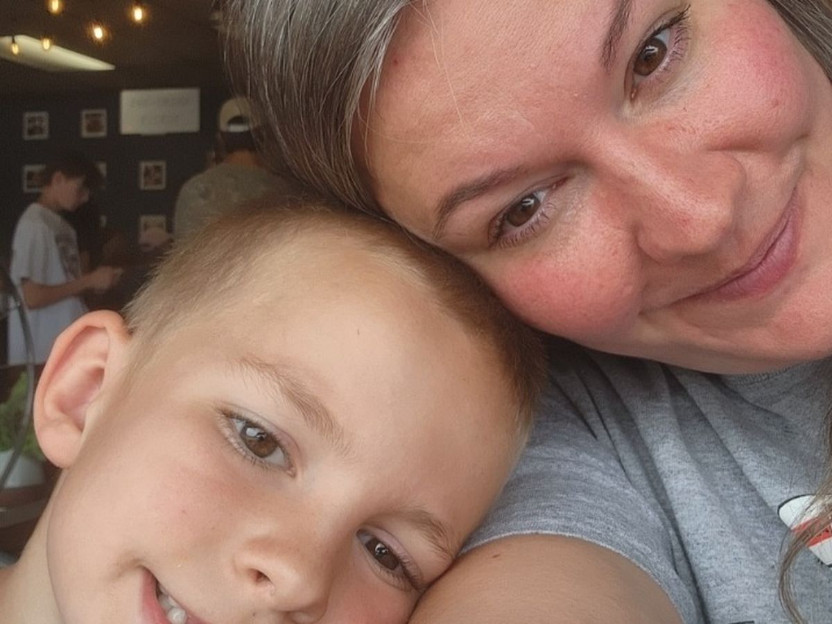 Mom and son facing medical issues. campaign photo, 1 of 4