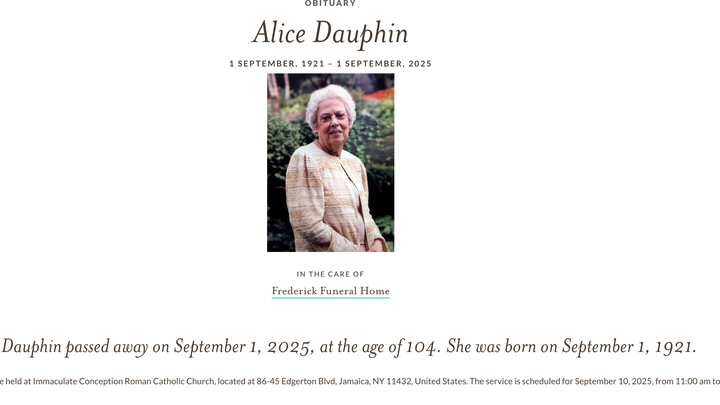 Donate in Memory of Alice Dauphin campaign photo, 1 of 3