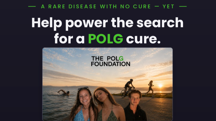 Triathlon for POLG: Racing to Find a Cure campaign photo, 1 of 3